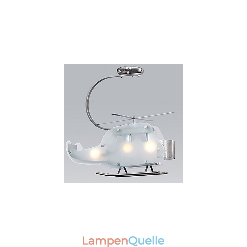 Einfache Kinderlampe Cartoon Glas Hubschrauberlampe