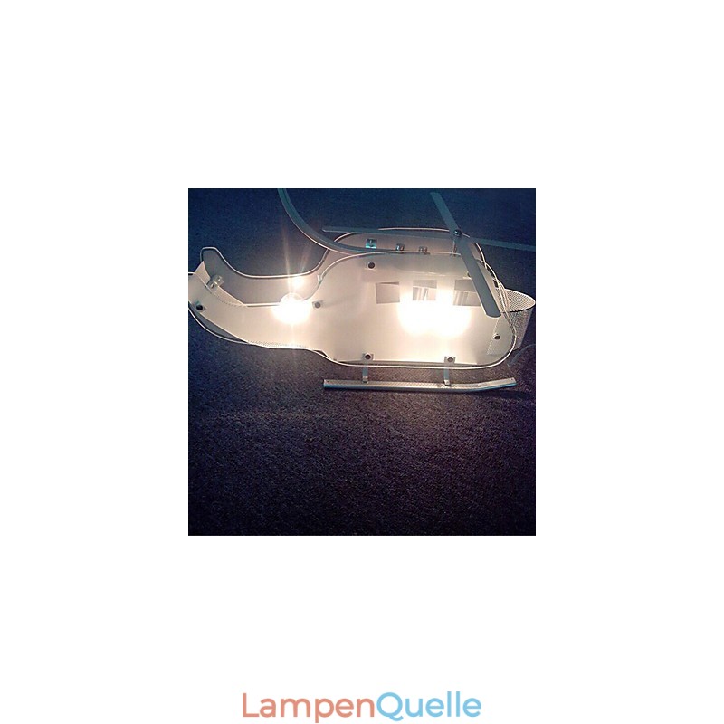 Einfache Kinderlampe Cartoon Glas Hubschrauberlampe