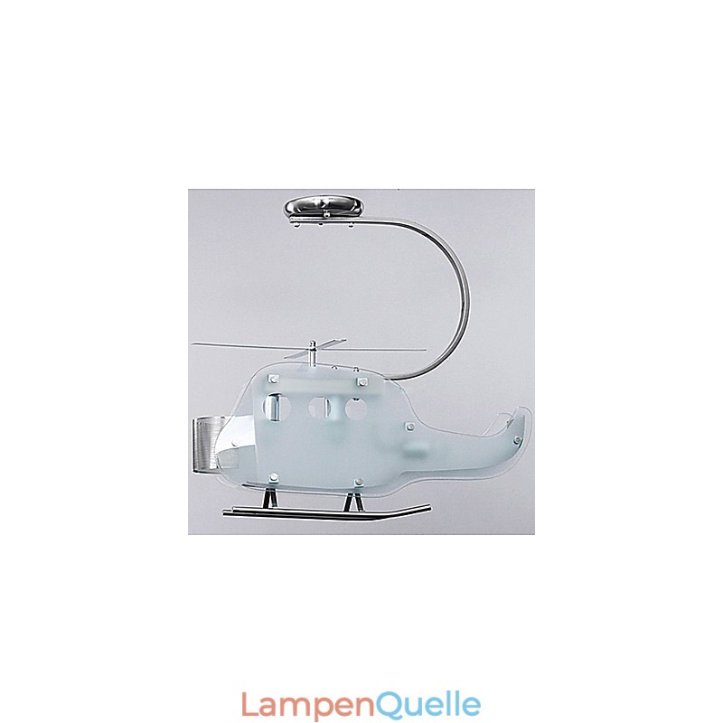 Einfache Kinderlampe Cartoon Glas Hubschrauberlampe