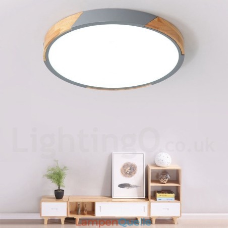 Dimmbare Macaron Multi Colours Holz Ultradünne Deckenleuchte mit Acrylschirm Deckenlampe Nordischer Stil Dimmbare Macaron Multi Colours Holz Ultradünne Deckenleuchte mit Acrylschirm Deckenlampe Nordischer Stil