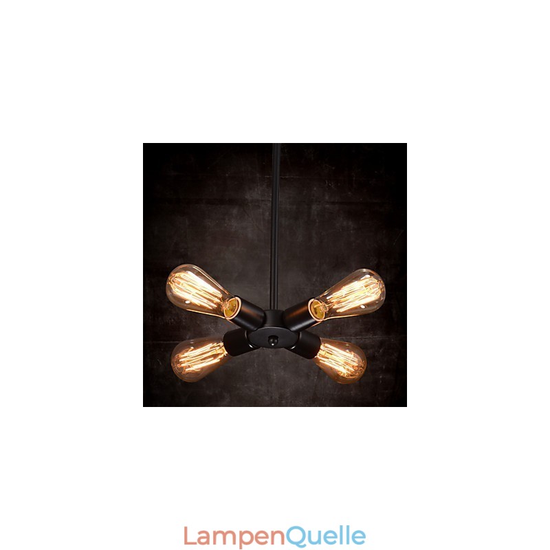 Pendelleuchte 4 Lichter Landhausstil Schmiedeeisen
