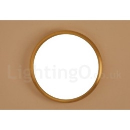 Ultradünne, dimmbare, moderne Deckenleuchten im zeitgenössischen nordischen Stil aus Messing mit Acrylschirm, können auch als Wandleuchte verwendet werden.