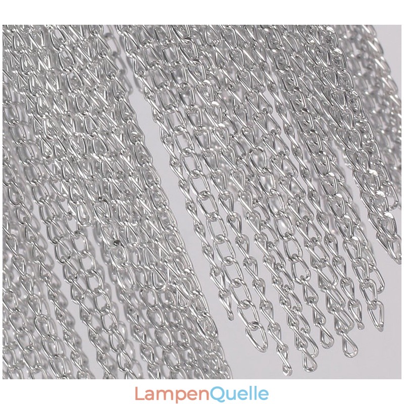 Aluminium Quasten Kronleuchter Designer Pendelleuchte Silber Farbe