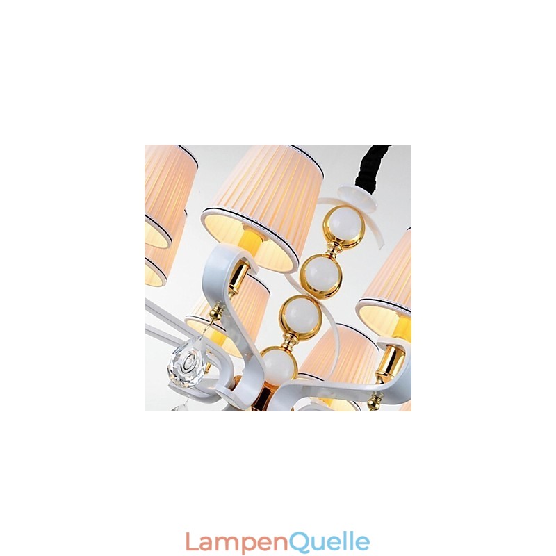Stoff-Kronleuchter 3 Lichter Moderne minimalistische hochwertige Lampe