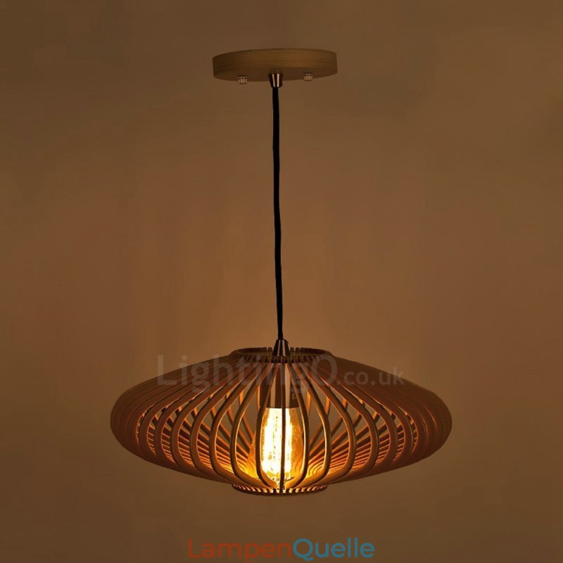1 Licht Laterne Vintage Holz Kronleuchter Industrielle Wind Loft Holz Linear Anhänger Beleuchtung