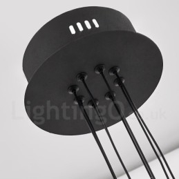 10-flammiger nordischer postmoderner Kronleuchter im 2021-Design mit Acrylschirmen