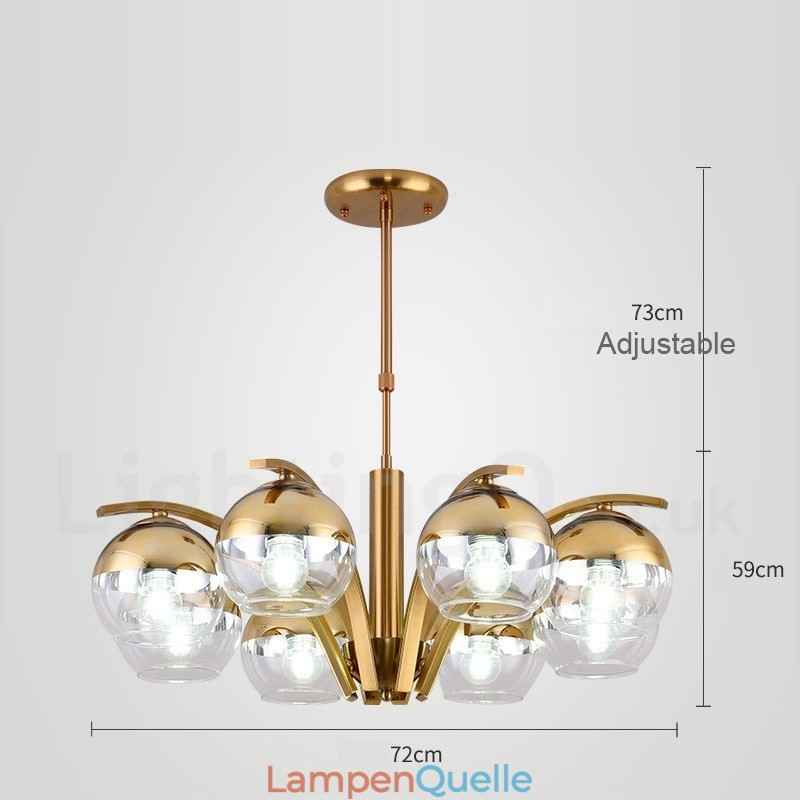 Nordischer Mode-Kronleuchter in Gold und Silber
