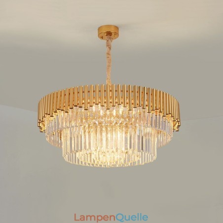 Postmodernen Gold Luxus Runde K9 Kristall Anhänger Kronleuchter Lichter Ausstellung Halle Postmodernen Gold Luxus Runde K9 Kristall Anhänger Kronleuchter Lichter Ausstellung Halle