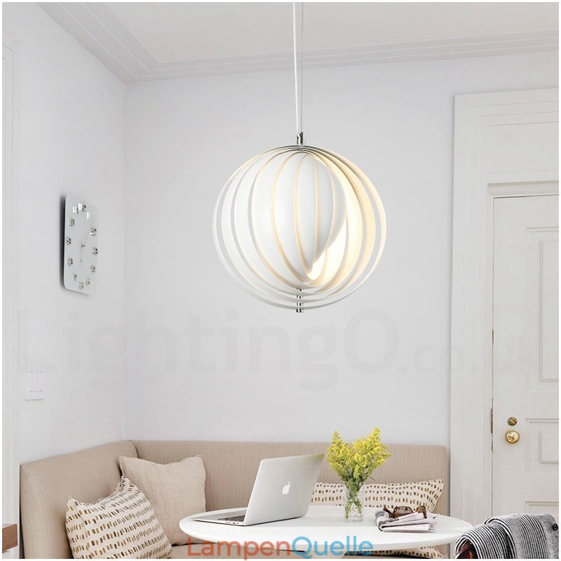 Globe White Rotate Postmodern DIY Pendelleuchte