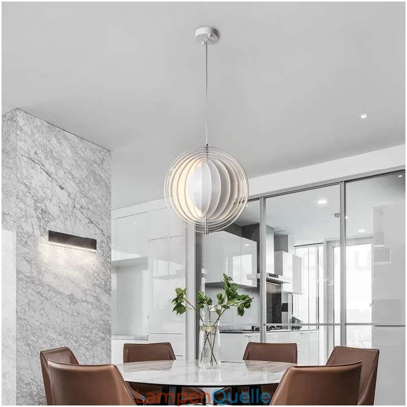 Globe White Rotate Postmodern DIY Pendelleuchte