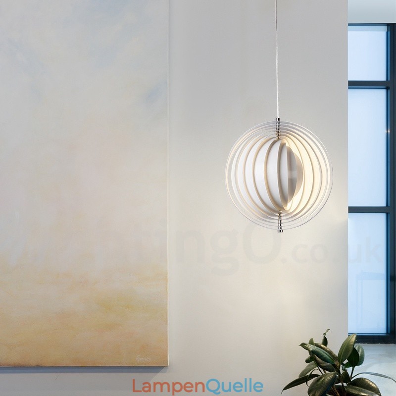 Globe White Rotate Postmodern DIY Pendelleuchte