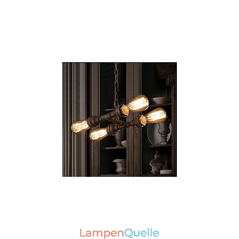 4 Licht Amerikanischen Industrielle Wasser Rohr Retro stil Wind