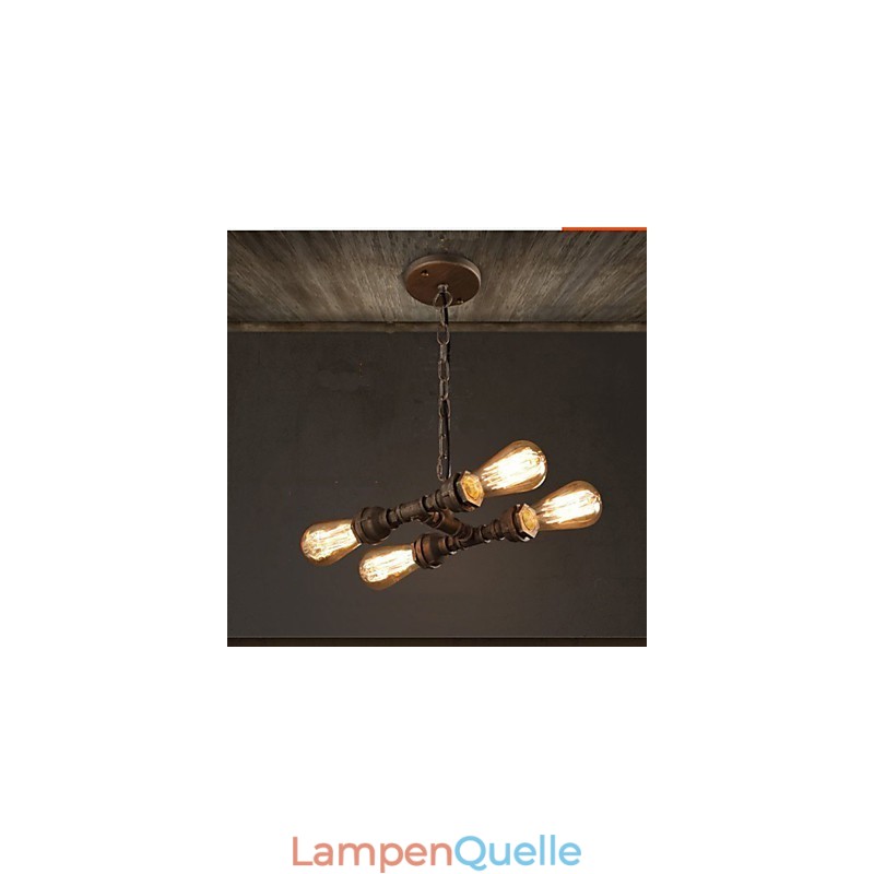 4 Licht Amerikanischen Industrielle Wasser Rohr Retro stil Wind