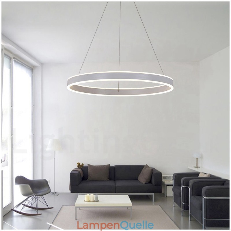 1 Ring Zwei Streifen Art Deco Pendelleuchte 60cm Pendelleuchte