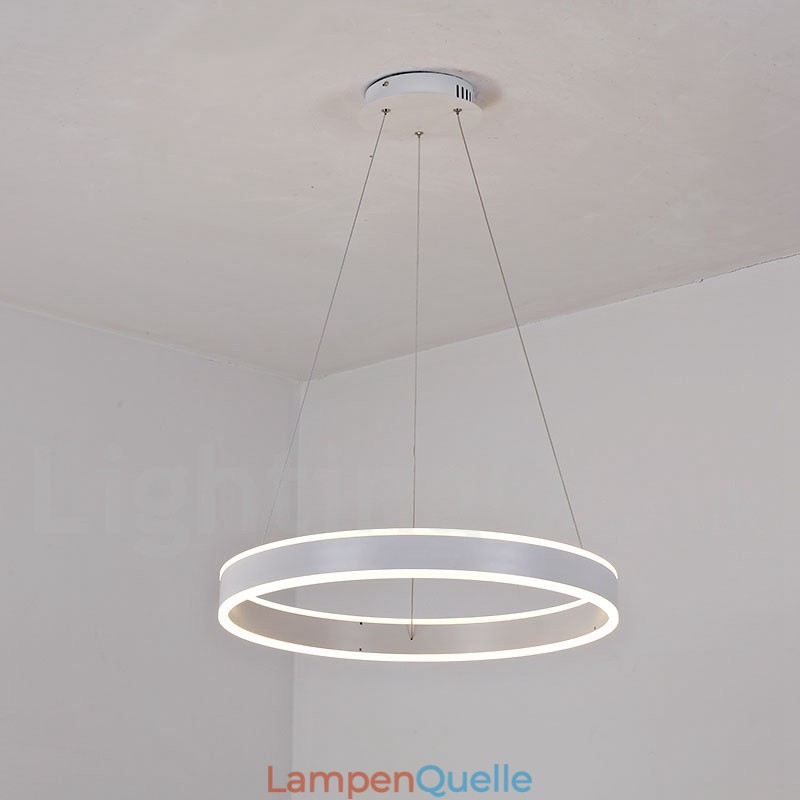 1 Ring Zwei Streifen Art Deco Pendelleuchte 60cm Pendelleuchte