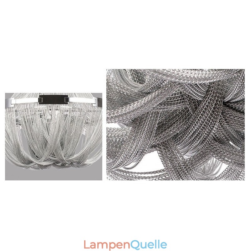 Quasten Kronleuchter Designer Pendelleuchte Silber Gold Farbe
