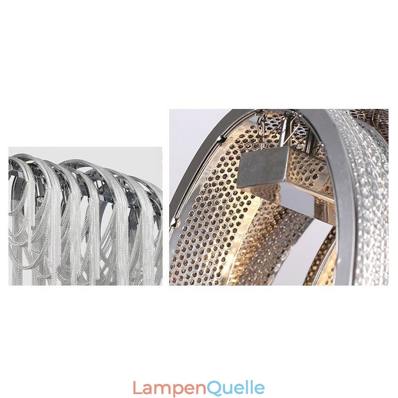 Quasten Kronleuchter Designer Pendelleuchte Silber Gold Farbe