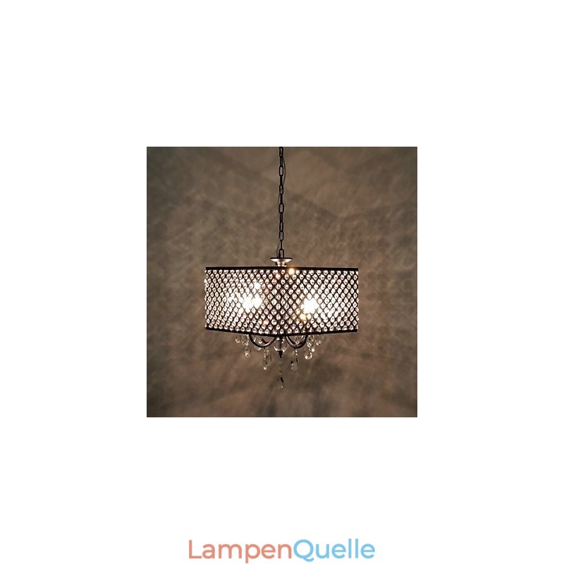 Traditioneller klassischer Kronleuchter aus Metall mit Kristallmalerei