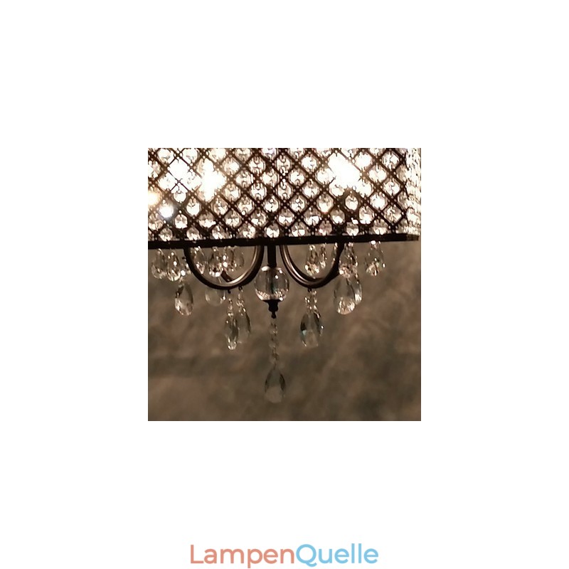 Traditioneller klassischer Kronleuchter aus Metall mit Kristallmalerei