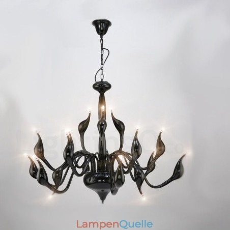 18 Lichter Edelstahl Post Modern Swan Kronleuchter Licht G4 Schwarz Fertig 18 Lichter Edelstahl Post Modern Swan Kronleuchter Licht G4 Schwarz Fertig