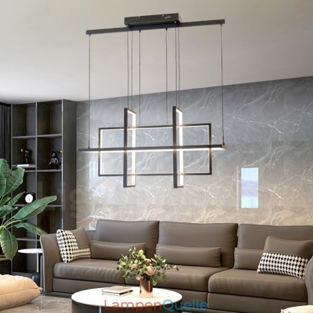 Dimmbare Pendelleuchte Modernes Design Vier Rechtecke Dimmbare Pendelleuchte Modernes Design Vier Rechtecke