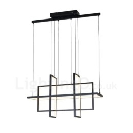 Dimmbare Pendelleuchte Modernes Design Vier Rechtecke