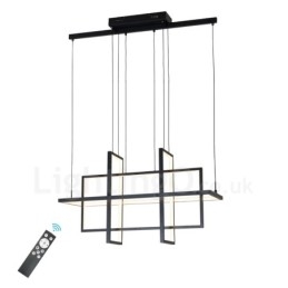 Dimmbare Pendelleuchte Modernes Design Vier Rechtecke