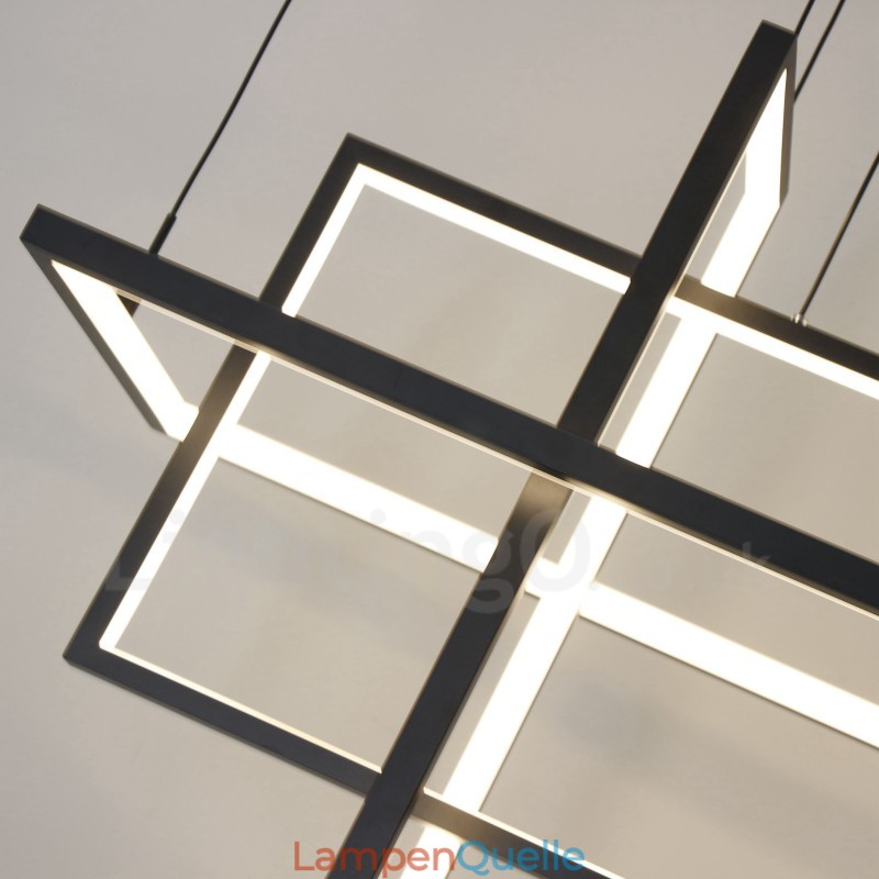 Dimmbare Pendelleuchte Modernes Design Vier Rechtecke