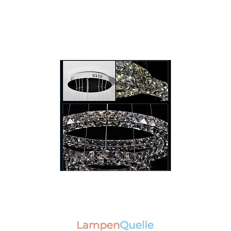 Kristall Pendelleuchte Moderne Einzel D40CM Drei Seiten K9 Kristall Innen Deckenleuchten Lampe Leuchten