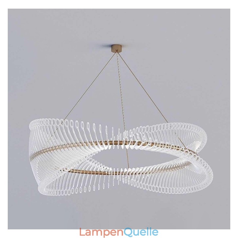 Postmoderne Strip Circle Pendelleuchte