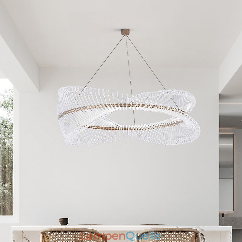 Postmoderne Strip Circle Pendelleuchte
