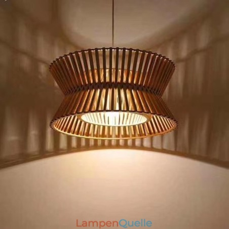 Vintage Holz Pendelleuchte Vintage Holz Pendelleuchte