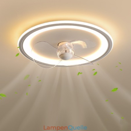 Nordic Round Ultradünnes, leises, unsichtbares, dimmbares, bündig montiertes Lüfterlicht, Vollspektrum-Augenschutz Nordic Round Ultradünnes, leises, unsichtbares, dimmbares, bündig montiertes Lüfterlicht, Vollspektrum-Augenschutz