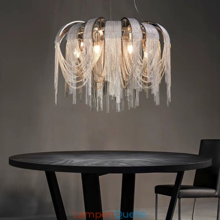 Quasten Extra große Kronleuchter Designer Deckenpendelleuchte Quasten Extra große Kronleuchter Designer Deckenpendelleuchte