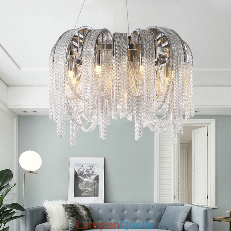 Quasten Extra große Kronleuchter Designer Deckenpendelleuchte