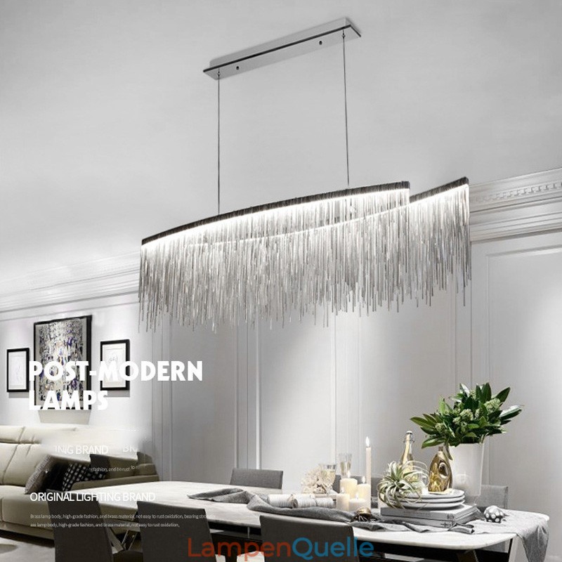 Quasten Extra große Designer-Deckenpendelleuchte Insel