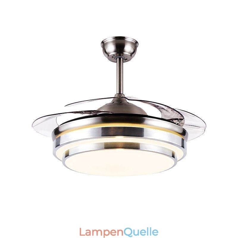 Moderne Deckenventilatorlampe ABS-Lüfterflügel Acrylbeleuchtung