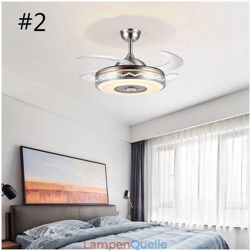 Modernes, elektrisch betriebenes Deckenventilator-Wechselrichter-Ventilatorlicht
