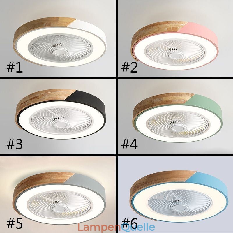 Smart Deckenventilator mit Lichtern Fernbedienung Dekor Ventilator Lampe