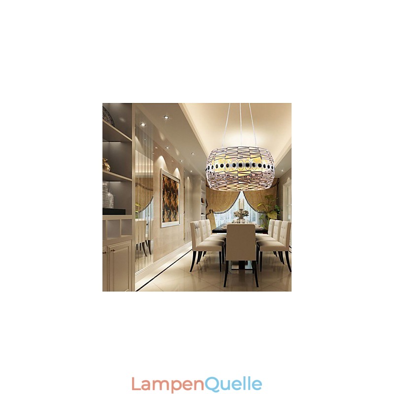 Rattan Kunstlampe Pendelleuchte Handgewebt