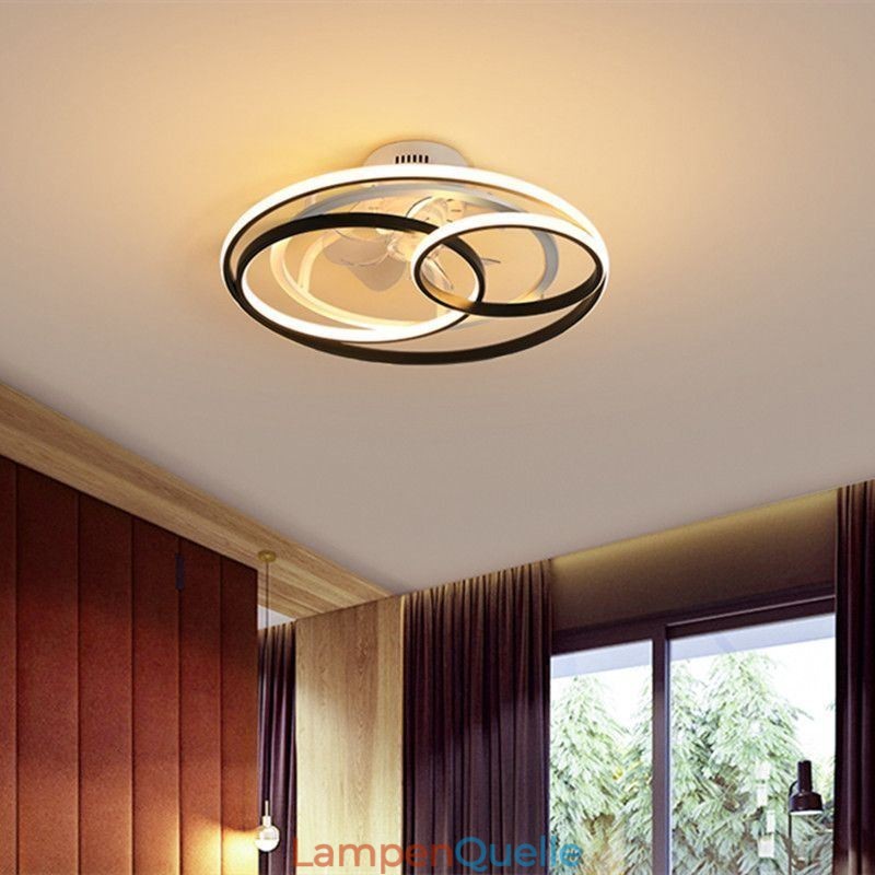 Moderne Deckenleuchten Kreisringe Designer Deckenventilator