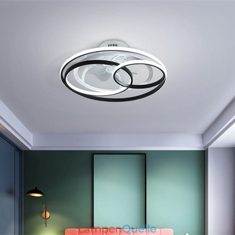 Moderne Deckenleuchten Kreisringe Designer Deckenventilator