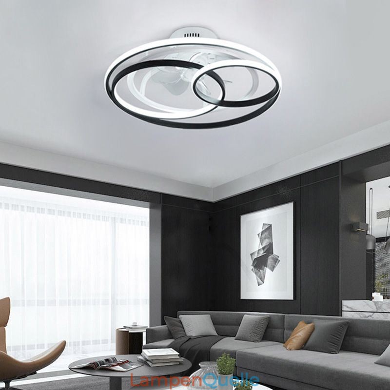 Moderne Deckenleuchten Kreisringe Designer Deckenventilator