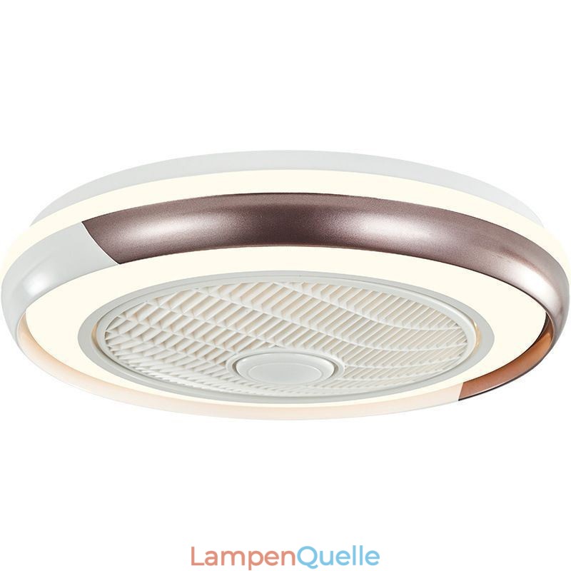 Moderne Deckenventilatorleuchten Runde Deckenleuchte aus Acryl mit Fernbedienung