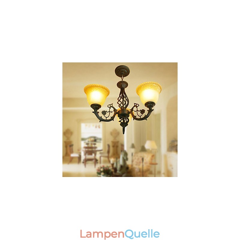 Vintage Kronleuchter aus Schmiedeeisen