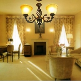 Vintage Kronleuchter aus Schmiedeeisen