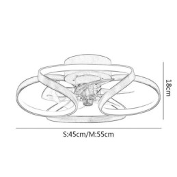 Einzigartiger Deckenventilator und Licht Moderner Deckenventilator mit Lichtern