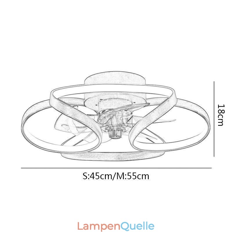 Einzigartiger Deckenventilator und Licht Moderner Deckenventilator mit Lichtern