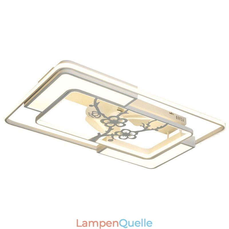 Moderne rechteckige Deckenventilatorleuchten