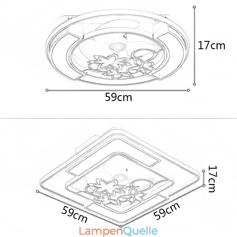 Deckenventilatoren im europäischen Stil mit Licht